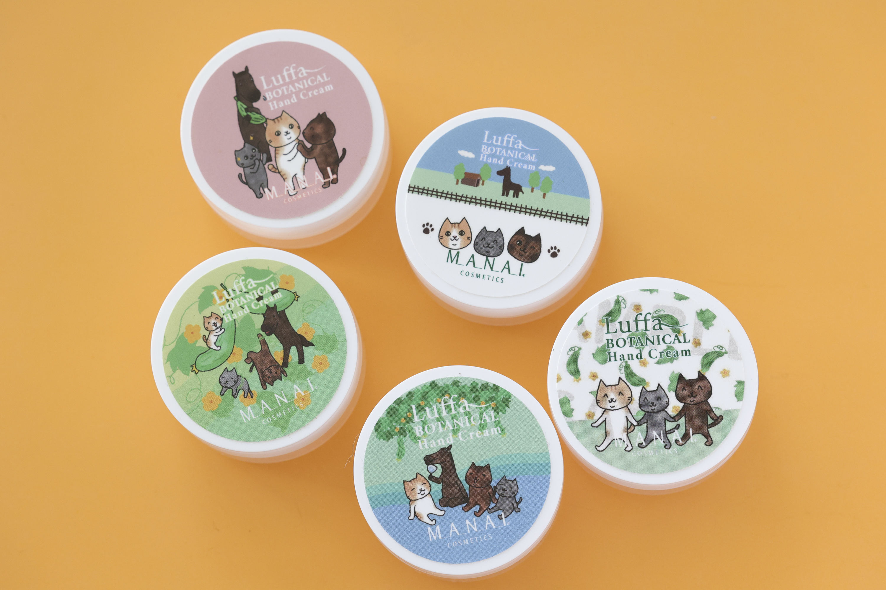 【限定グッズプレゼント企画】引退馬牧場ノーザンレイクとマナイ化粧品の人気コラボハンドクリーム　5種コンプリートセット購入で限定グッズプレゼント！