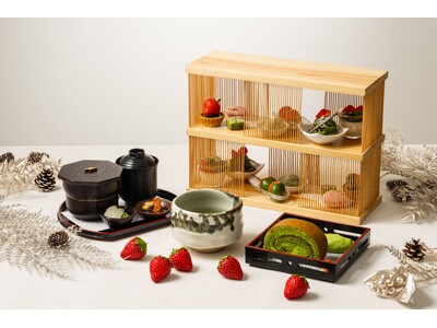 12/1発売！濃厚抹茶と国産いちごを味わう冬限定「茶フタヌーンティー」【茶想もりた園 なんば店】