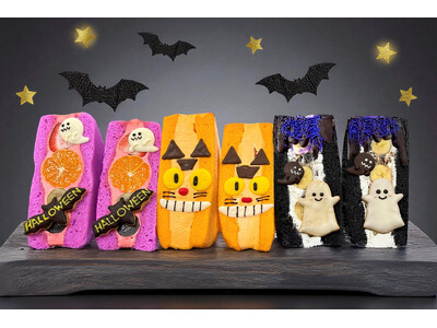 【食パンの概念、超えました】シフォンケーキで作る、フルーツ盛り盛り・超BIGな「ハロウィンフルーツサンド」10月31日限定復活！