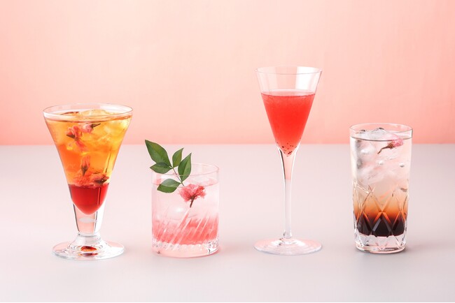 これぞ “大人のお花見”！カクテルグラスに咲く桜「SAKURA Cocktails Collection」