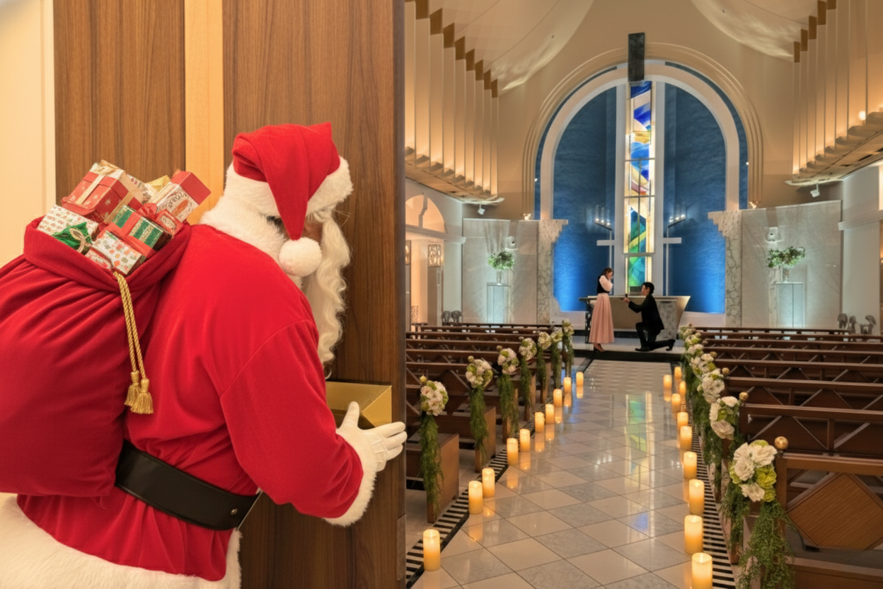 サンタクロースが見届ける、奇跡のプロポーズ。成功率100％の人気プランがクリスマスバージョンで登場！