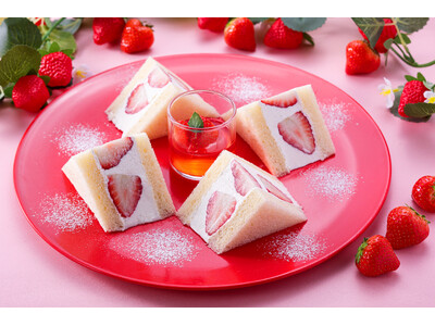 “頬張る度に幸福度が増す”ストロベリーサンドが今年も登場！