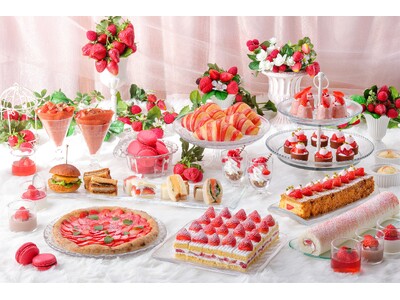 1ピース￥1,500超えの極上ショートケーキもお好きなだけ。いちごづくしのスイーツビュッフェ、本日よりスタート