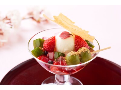 あまおう×抹茶が織りなす、春限定の和パフェ『桜恋』登場