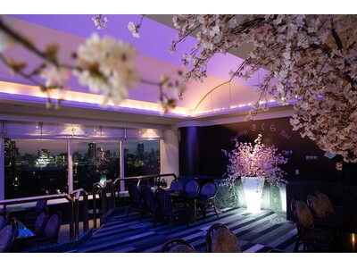 40周年、春の序章。日本の春を五感で味わう『インドア夜桜バー』が誕生。”絶景の大阪城パノラマ”と”和楽器ライブ”が融合。
