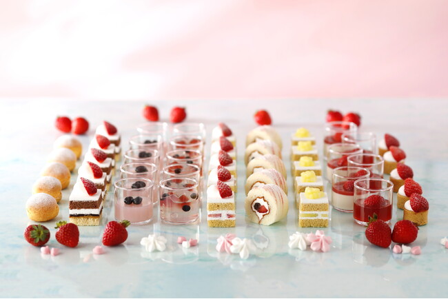 桜の開花とともに春本格化。あまおうビュッフェに「桜スイーツ」登場！