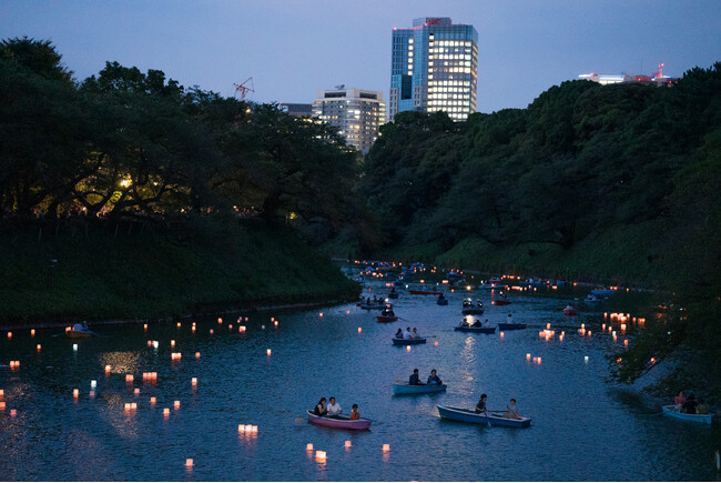 倍率13倍！皇居千鳥ヶ淵 灯ろう流し「船上灯ろう」確約の宿泊プランで、幻想的な夏の夜を。