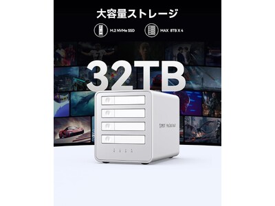 ORICO 40Gbps �I�[���t���b�V��SSD�P�[�X�u8848U4�v�o��