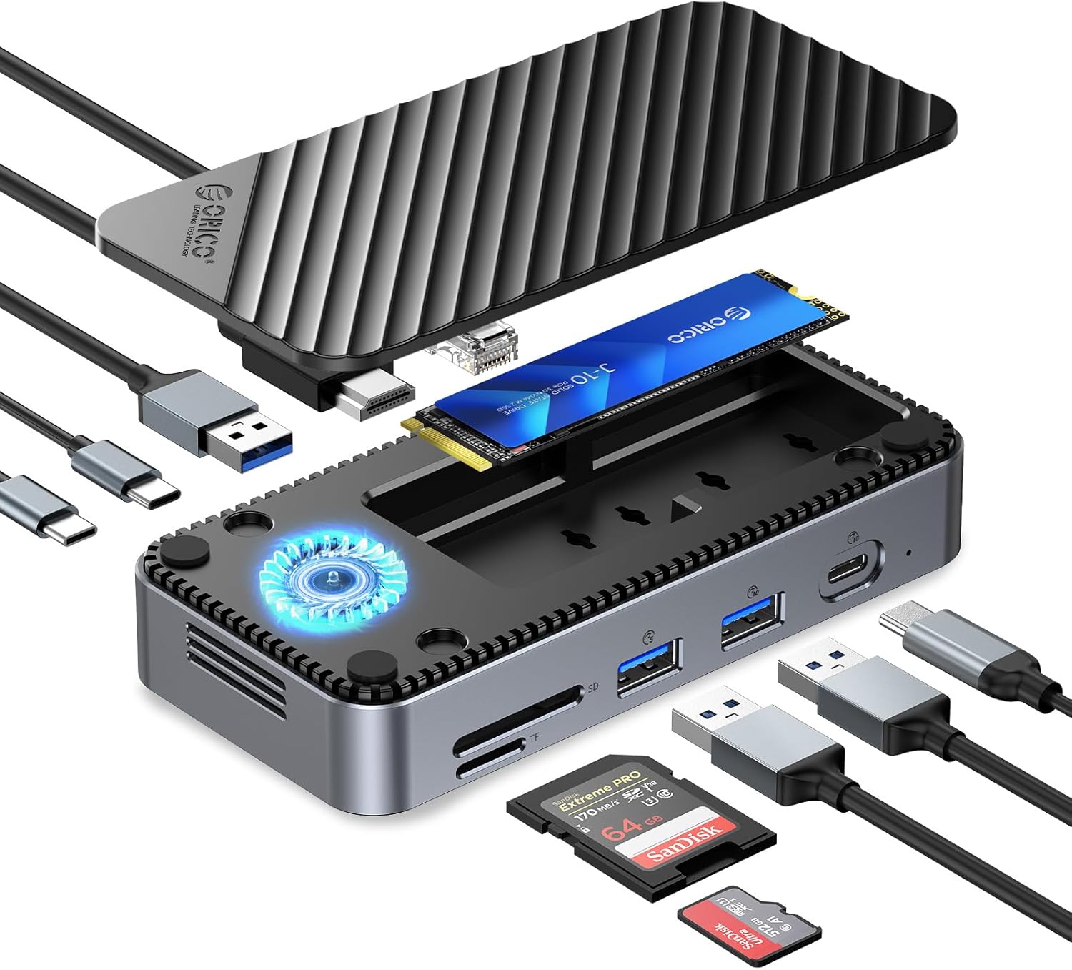 【45%OFF超特価】ORICO 10-in-1 ドッキングステーションが破格の8,249円！