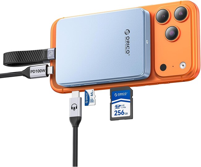 🔹 ORICO、6-in-1 MagSafe対応M.2 SSDドッキングステーションを発表⚡ 10Gbps転送・4TB対応・ProRes直接保存・PD100W充電・SD/TFスロットを1台に集約