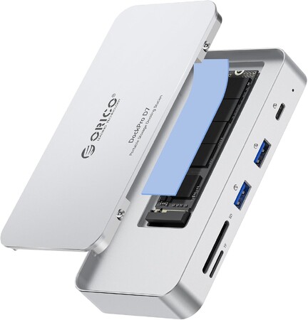 ORICO�A7-in-1 M.2 SSD�h�b�L���O�X�e�[�V�����𔭕\--�ő�8TB�g���E10Gbps�]���EPD100W�[�d�E�M�K�r�b�gLAN��1��ɏW�񂵂����o�C�����[�N�X�y�[�X