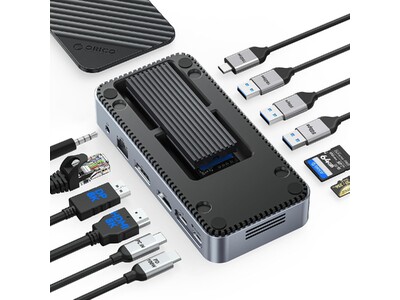 ORICO ドッキングステーション DKA20-V1 ORICO、ドッキングステーションとM.2 SSDケースを一体化した多機能