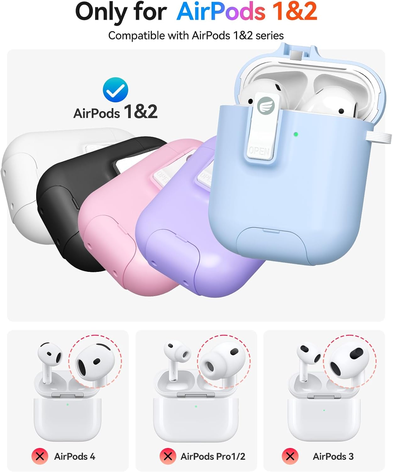 ORICO、AirPods第1/2世代対応MagSafe保護ケースを発表–精密フィット・内蔵スマホスタンド・ワンプッシュ開蓋・取り外し可能リング付き