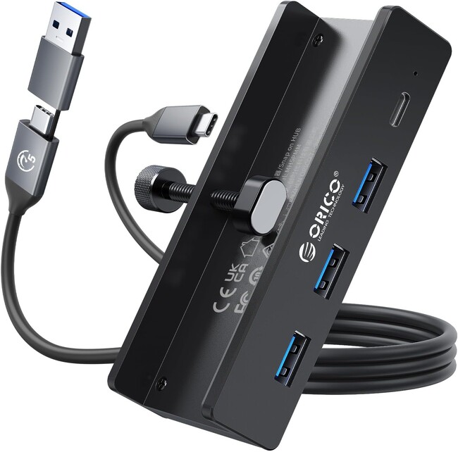 ORICO�A�N�����v�Œ莮USB-C�n�u�𔭕\--5Gbps�����]���EUSB-A�~3�{USB-C�~1�E�A���~�f�ށE�Z���t/�o�X�p���[���Ή��Ńf�X�N������X�b�L��