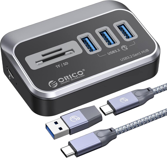 ORICO�ASD/microSD�J�[�h���[�_�[����5�|�[�gUSB�n�u�𔭕\--5Gbps�����]���E�΂ߐ݌v�E�Z���t/�o�X�p���[���Ή��E���L���݊���