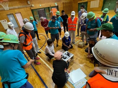 グッドデザイン賞の公園で、お泊り避難訓練！
