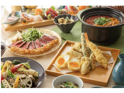 ゆったりとした全席個室のプライベート空間で天ぷらや土鍋ごはんなどの創作和食と厳選したドリンクを提供する「...