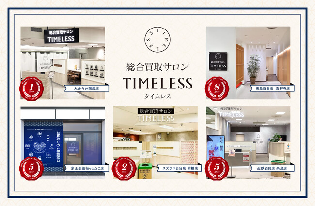 【周年キャンペーン】リユース業界の株式会社タイムレス「総合買取サロン タイムレス」2025年10月度周年店舗を紹介！