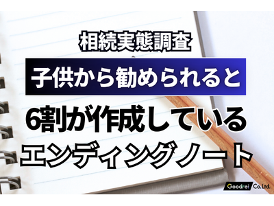 【相続実態調査】エンディングノート、子供から勧められると6割が作成