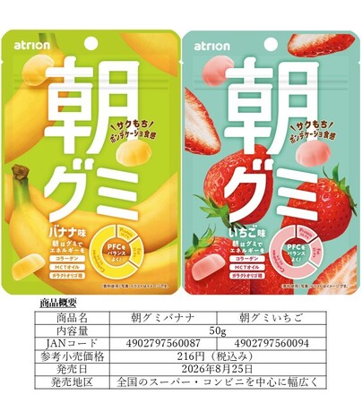 【新商品】「朝からグミしか食べてない」現代の食生活に着目して生まれた“朝から前向きに食べられるグミ”『朝グミ』