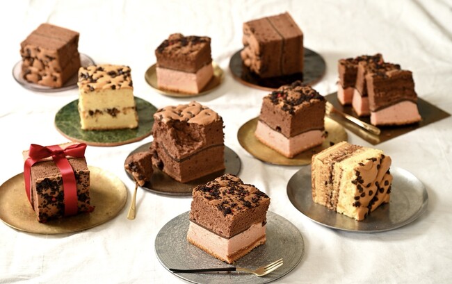 【グランドカステラ】ふわふわ台湾カステラで味わう、恋するショコラ。 『フランボワーズ・エ・ショコラ』を主役にした 3 種のチョコレートフレーバーが登場！