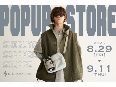 CIEが渋谷スクランブルスクエアにてPOP UPを特別開催。デザインと機能が融合したバッグをお届けします。