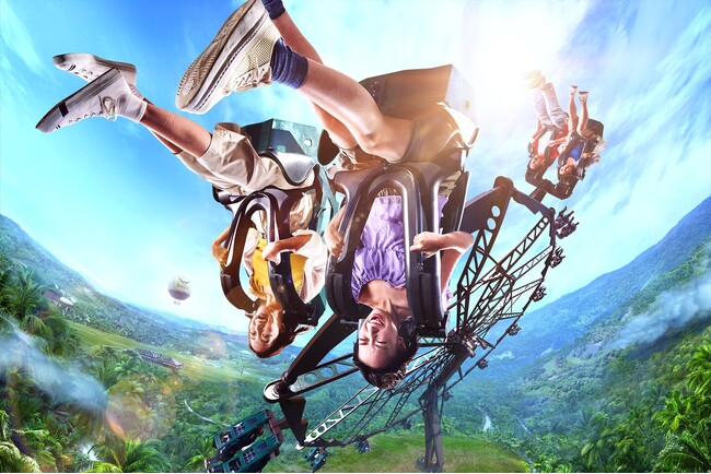 大空に身体ごと放り出される、爽快・絶叫体験「やんばるトルネード」がGWごろに登場！ジャングリア沖縄は、2026年もさらに進化が続々！