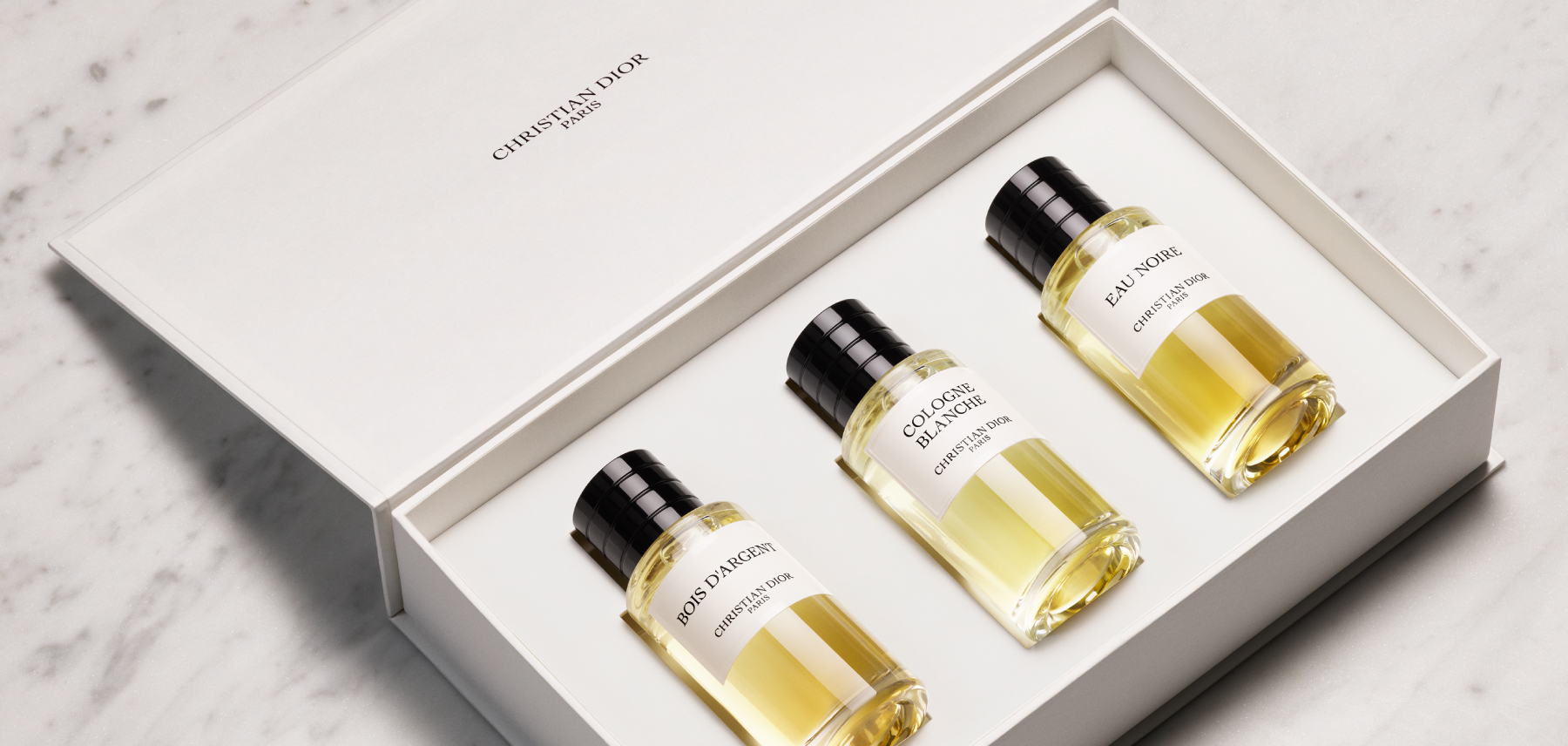 EAU NOIRE, COLOGNE BLANCHE, BOIS D’ARGENT