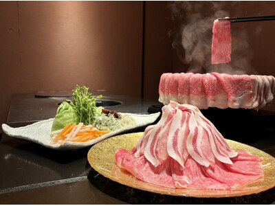 【大淀河畔みやちく限定】宮崎牛・宮崎ブランドポークのロースしゃぶしゃぶ食べ放題～赤富士style～
