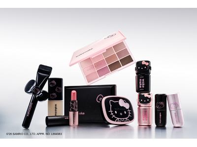 【wakemake（ウェイクメイク）】から、ハローキティとコラボした大人かわいい限定コスメを、2月23日(月)よりQoo10にて先行発売中