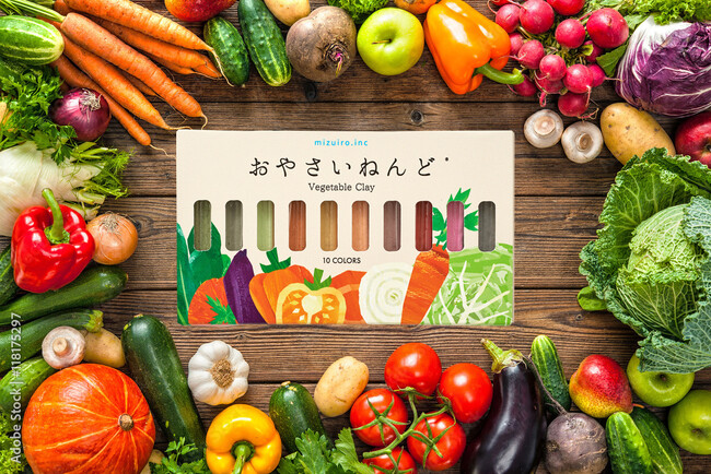 プレスリリース「規格外品などの野菜から生まれた、やさしい色の「おやさいねんど(R)︎」新発売」のイメージ画像