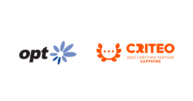 オプト、Criteoの認定パートナープログラム「Criteo Certified Partners」において「Sapphire」に3期連続で認定