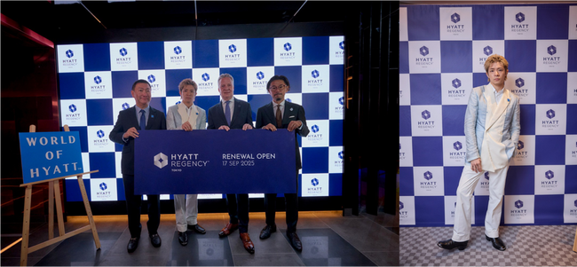 【ハイアット リージェンシー 東京】Number_i 岸優太さんと共にグランドリニューアルをお祝い