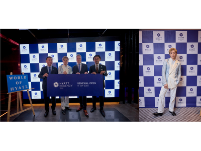【ハイアット リージェンシー 東京】Number_i 岸優太さんと共にグランドリニューアルをお祝い