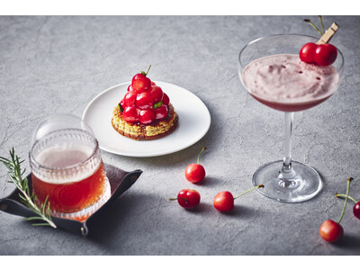 山形県 天童市の王将果樹園より 宝石のように美しいさくらんぼの贈り物 さくらんぼケーキ、さくらんぼカクテル&モクテル
