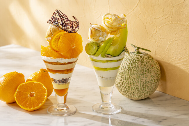 ストリングスホテル東京インターコンチネンタルより、 2種類の初夏限定パフェ「はちみつデコポン」「メロンライム」 5月1日より販売開始