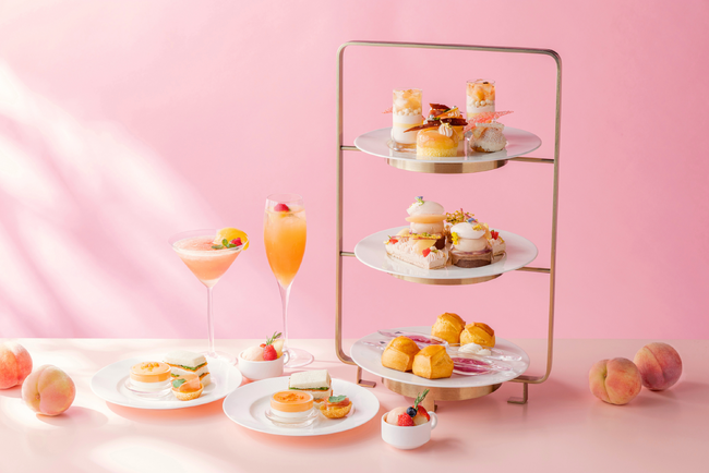 旬の桃と芳醇なお茶を味わう「ピーチ＆ティーセレクションアフタヌーンティー」 7月1日より提供開始
