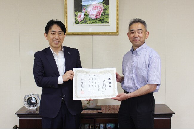 アサンテがクビアカツヤカミキリの駆除施工をした桜の名所 埼玉県営さきたま古墳公園より感謝状をいただきました