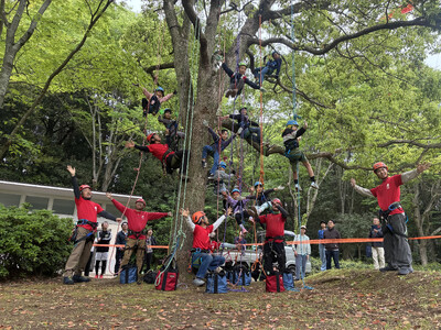松戸中央公園でツリークライミング(R)体験会を開催！！