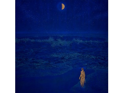 日本画家 福王寺一彦　“Starry in the moon” エキシビションを開催