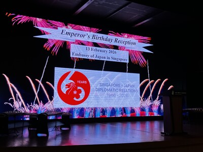 シンガポールの流通体制を確立し、今春より本格展開開始　　　　　　　　　在シンガポール日本国大使館主催「天皇誕生日レセプション」に出展