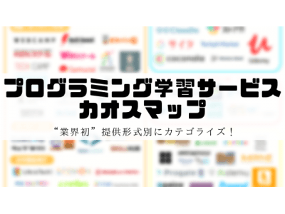 【業界初】プログラミング学習サービスのカオスマップ2018年版を"tech boost”が公開！