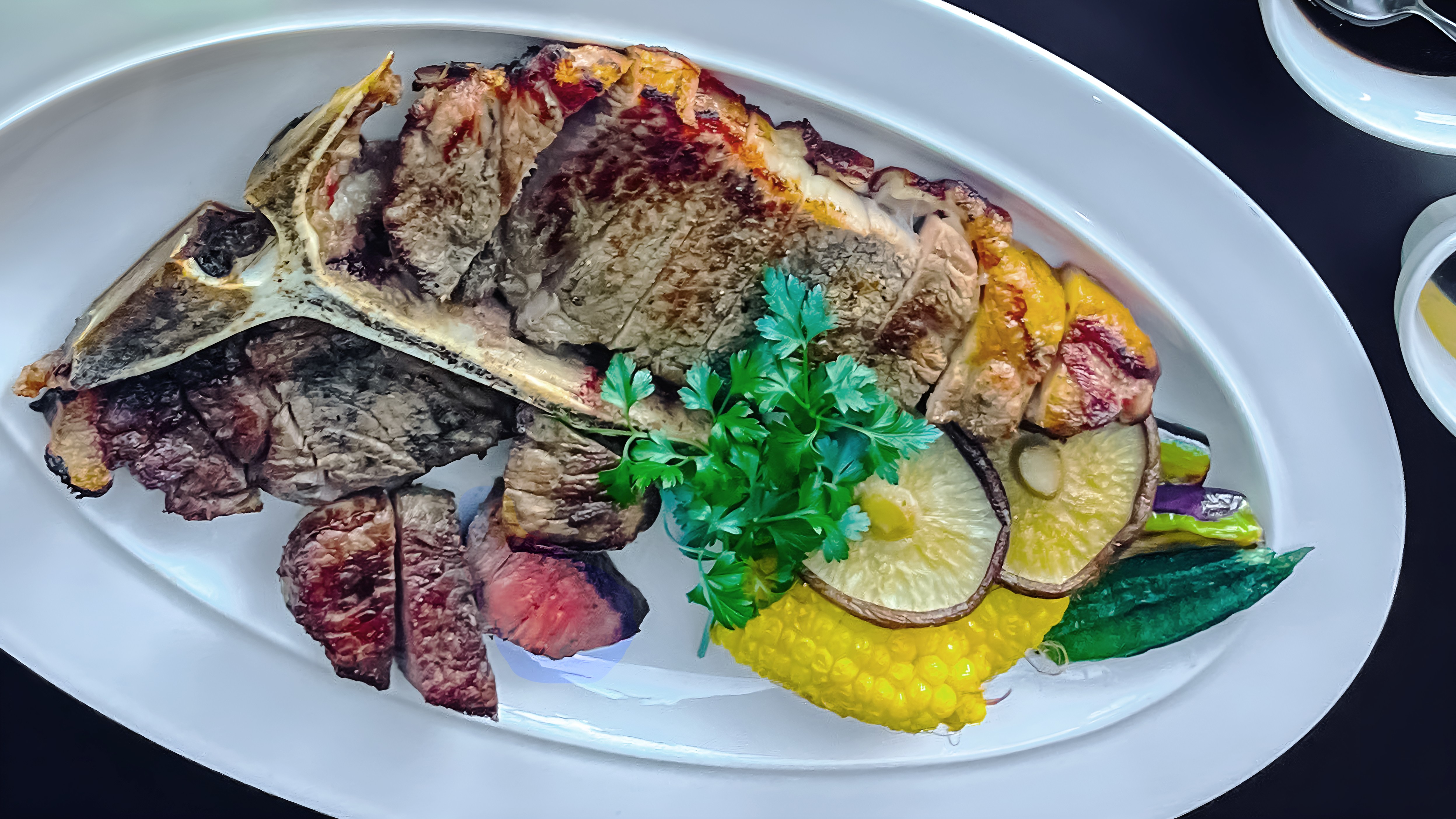 極上の焼き加減は700℃の高温から。THE PEAKだけのTボーンステーキ