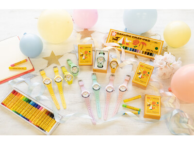 【横浜赤レンガ倉庫】100色展開の「クレパス柄トケイ」や可愛い文具雑貨が大集合！「TokiiRo pop up shop」が2026年4月13日より期間限定オープン！