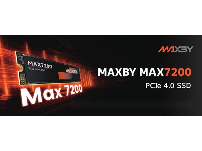 浜田電機株式会社、MAXBY製PCIe 4.0対応SSD「MAX7200-1TB」を日本国内初となる店頭販売を開始