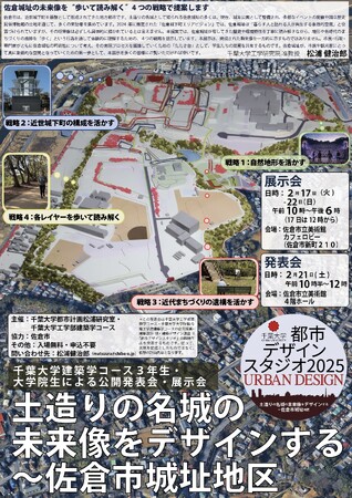 土造りの名城・佐倉城址の未来像を千葉大生がリデザイン！～「歩いて読み解く」4つの戦略を提案します