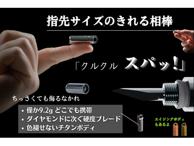 超硬度・超耐久・超軽量！指先サイズの一生モノマルチツール「SLASH」 再び予約販売を開始！