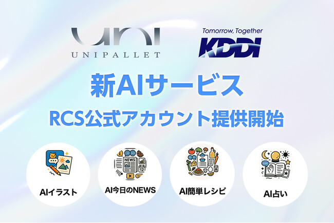 ユニパレット株式会社、KDDI株式会社と連携し多機能AIサービスをリリース