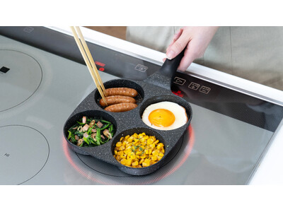 和平フレイズ、洗い物も調理時間も短縮！タイパ時代の救世主「仕切りフライパン４分割19×19cm」を発売