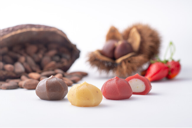 赤福が手がける五十鈴茶屋の新商品「燦（さん）マロン餅」発売――「燦いちご餅」「燦チョコ餅」と“太陽の実”シリーズを展開